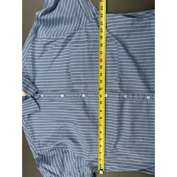 A New Day Blue Long Sleeve Button Front Women's Small Casual Dress Shirt - Picture 7 of 11